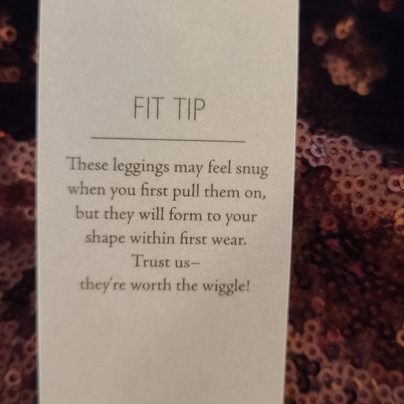 Commando Sequin Wine Leggings NWT - Picture 9 of 9